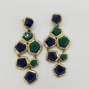 Drop Blue/Green/Gold Earnings  